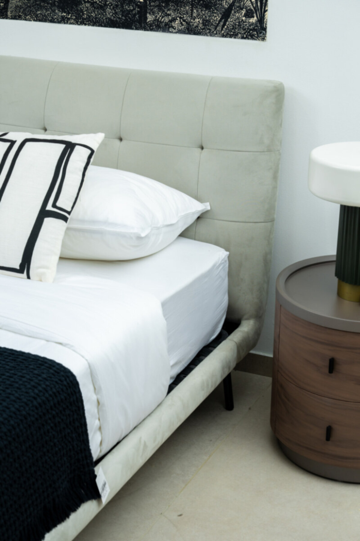 HA337 BED FABRIC VABER VB2120_04 MATTRESS 160*200CM